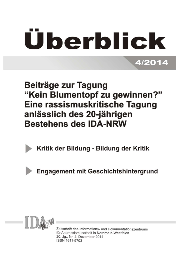 Überblick Nr. 4, Dezember 2014